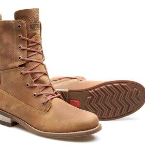 Kodiak Cloverdale Tan Leather Lace-Up Boots, Size 8.5